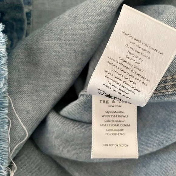 Rag & bone  Cropped Denim Shirt - Picture 8 of 8